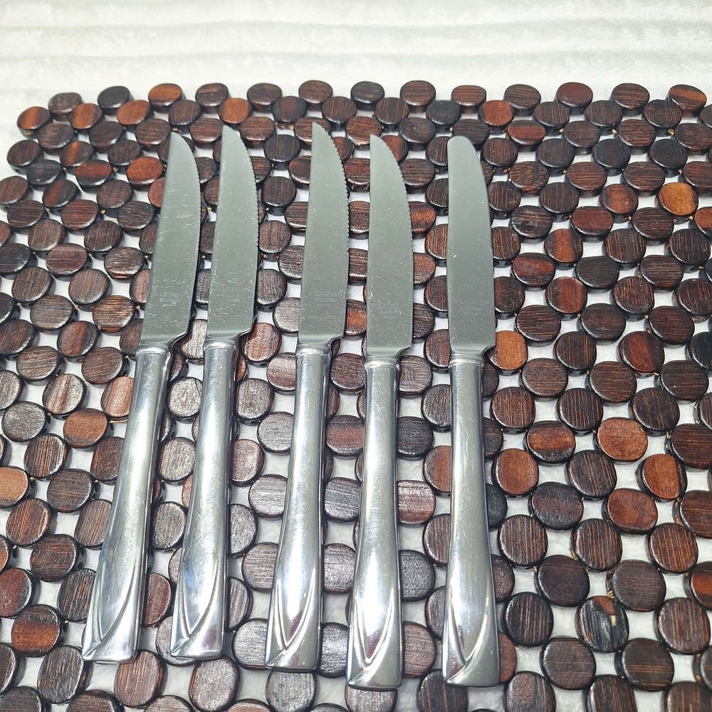 5Pc Lenox Stainless Flatware MIDDLETON 4 Steak Knives 1 Butter Knife Heavyweight
